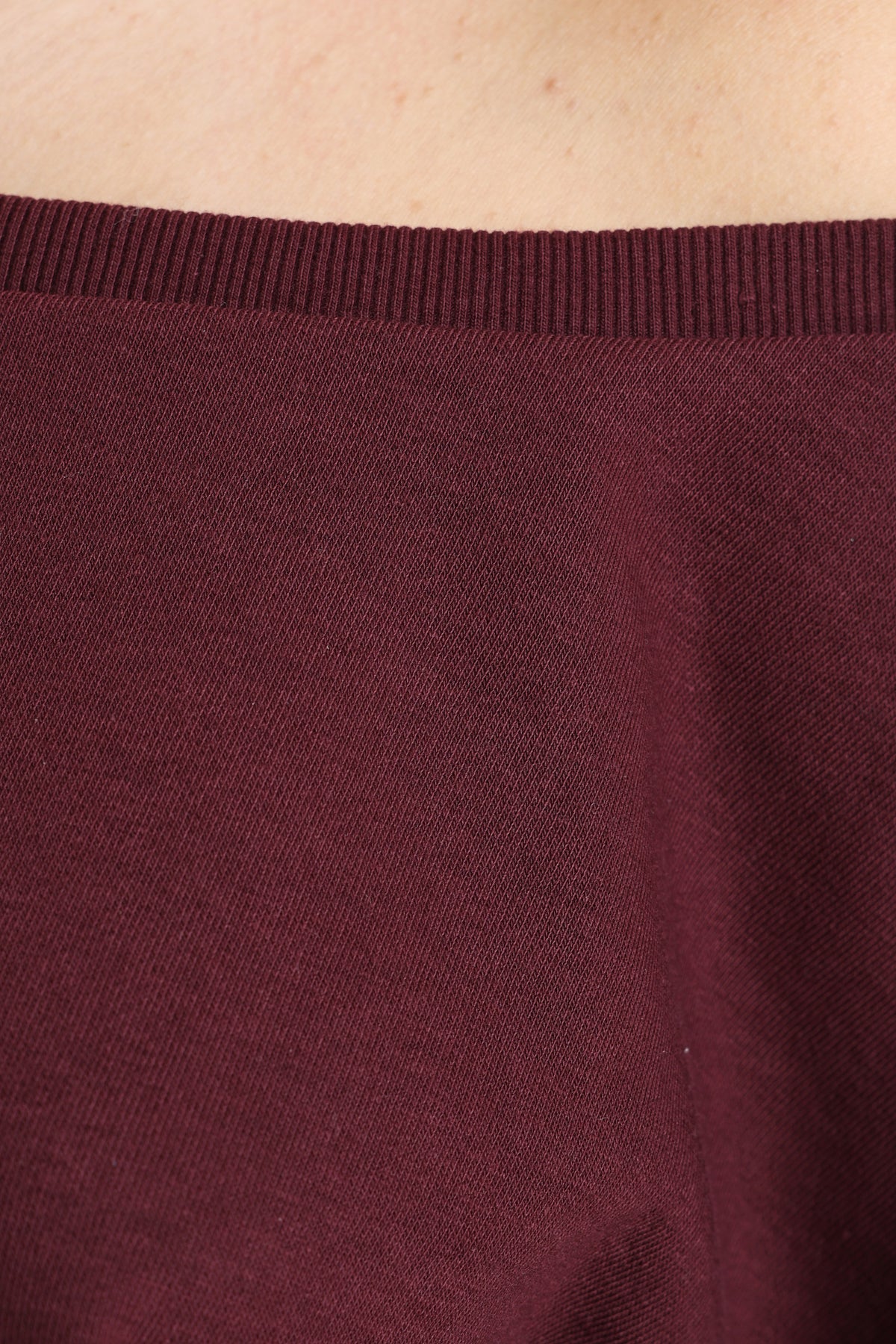 Sweatshirt off shoulder - Burgundy