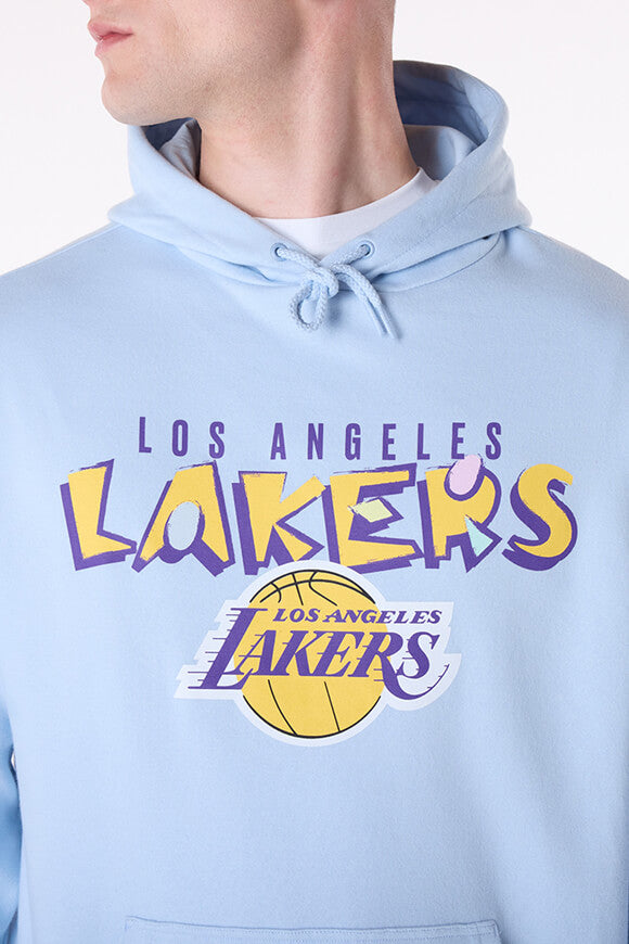 NBA Graphic Oversize Hooded Sweatshirt - Light Blue