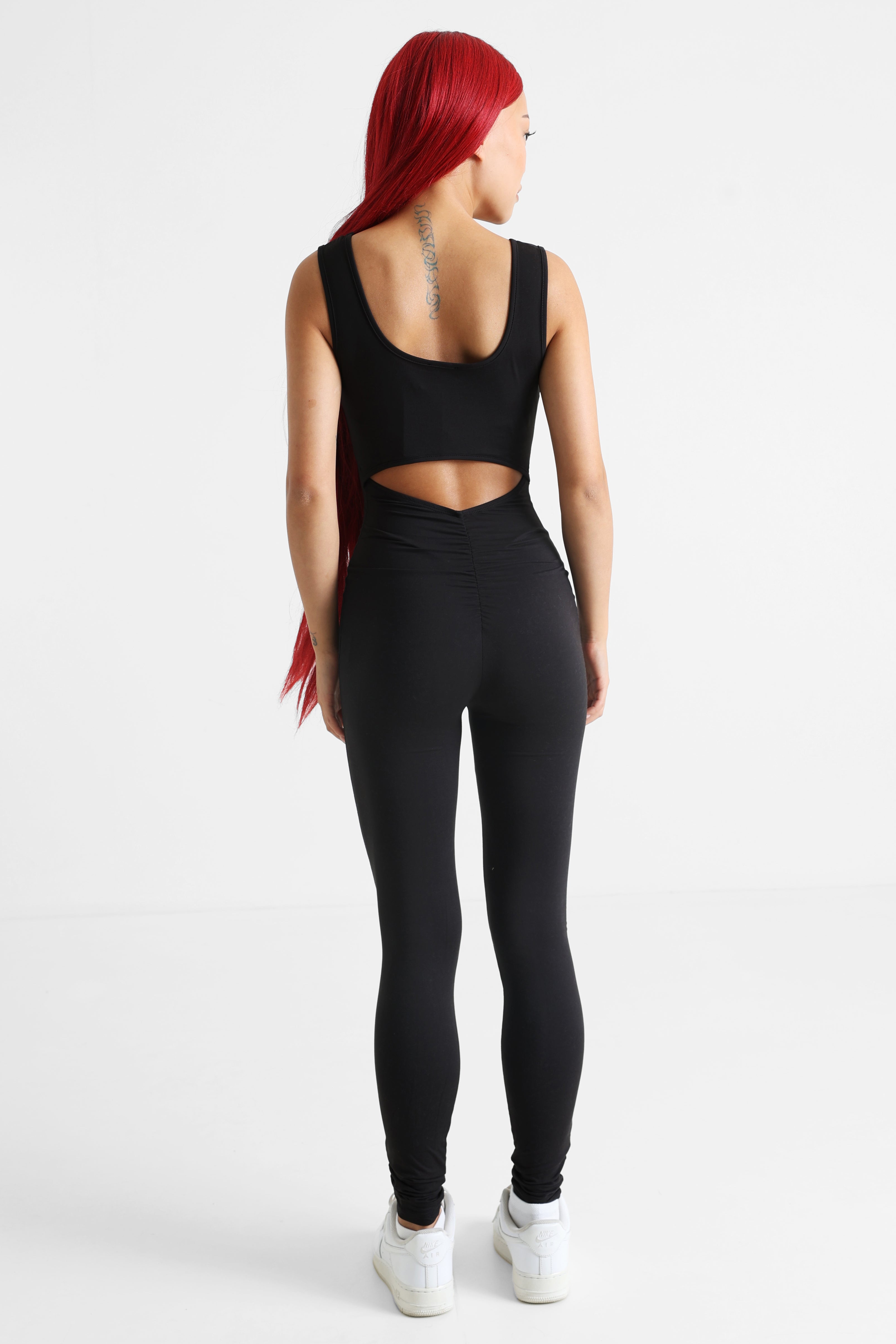 Langer Overall - Schwarz