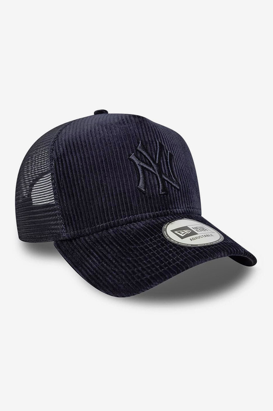 Corduroy trucker cap / snapback - Dark Navy