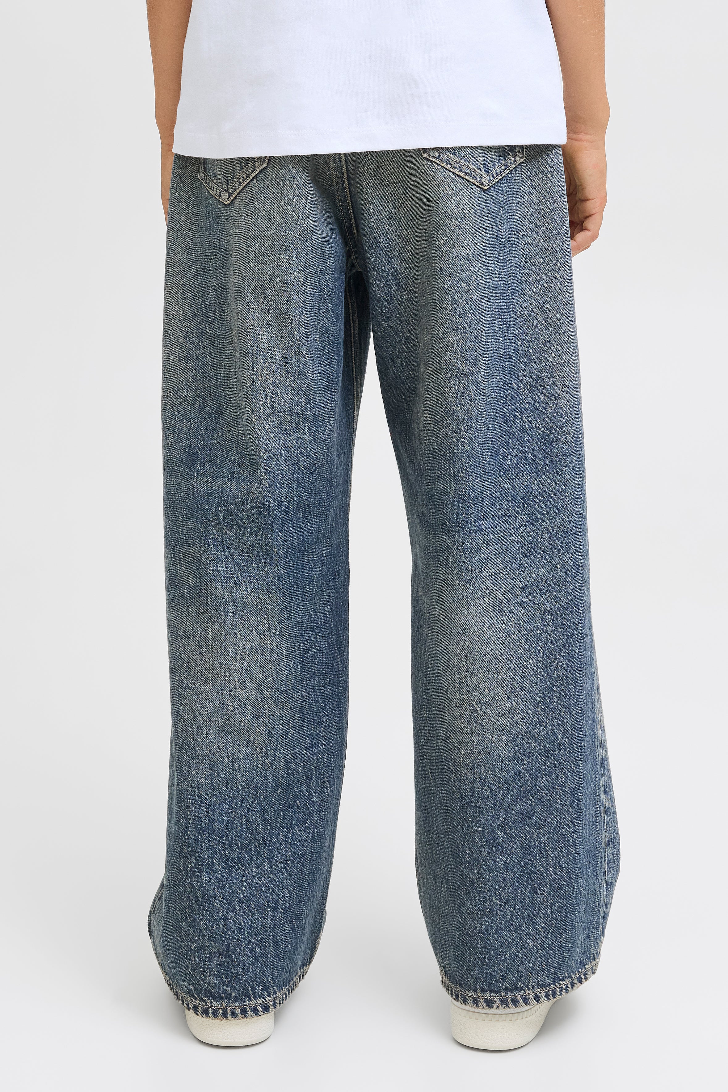 JJIDAVE Baggy Fit Jeans - Dark Blue Used