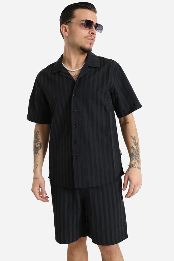 Strukturiertes Hemd - Schwarz