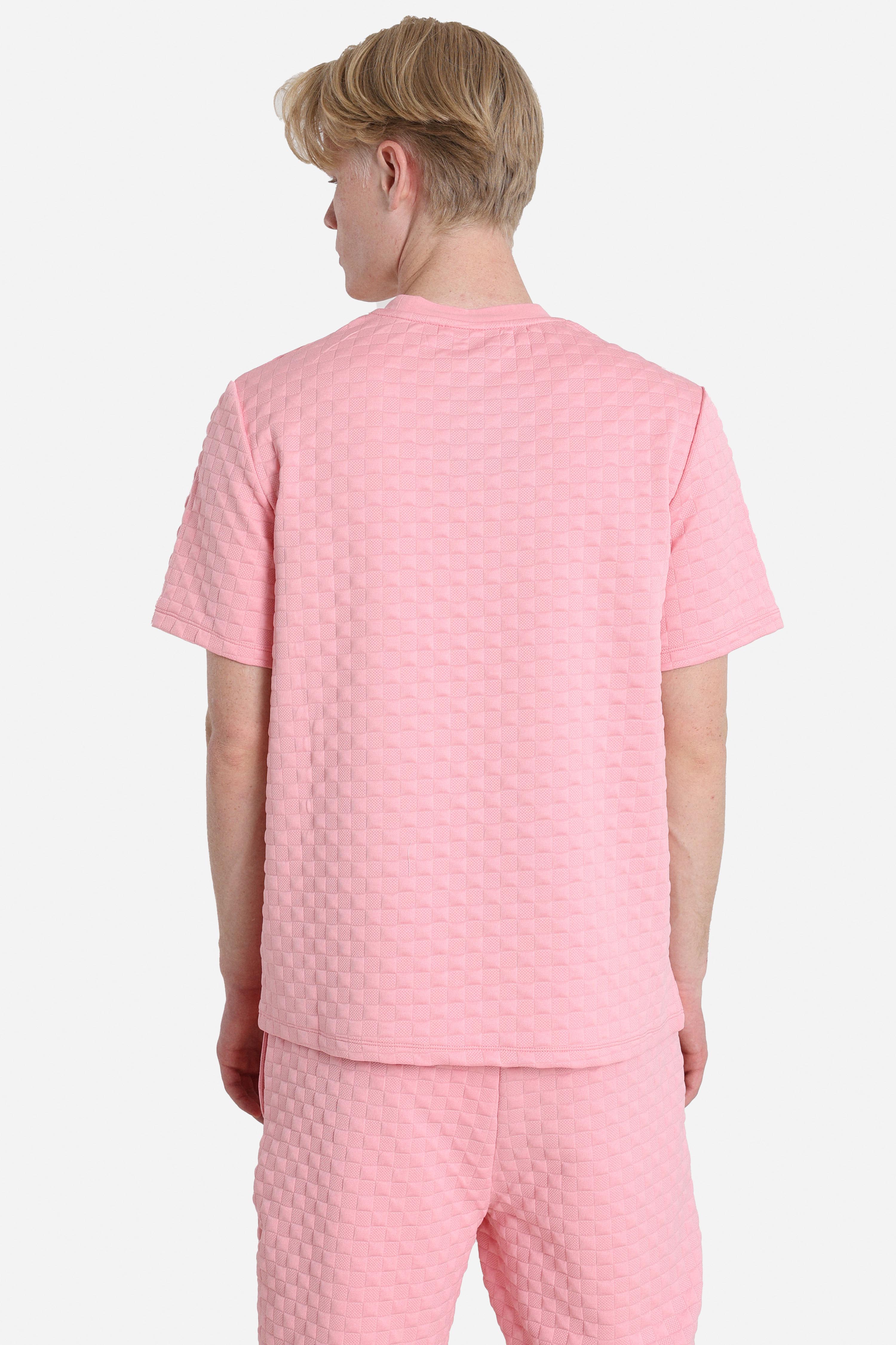 T-Shirt en tissu structuré - Rose clair