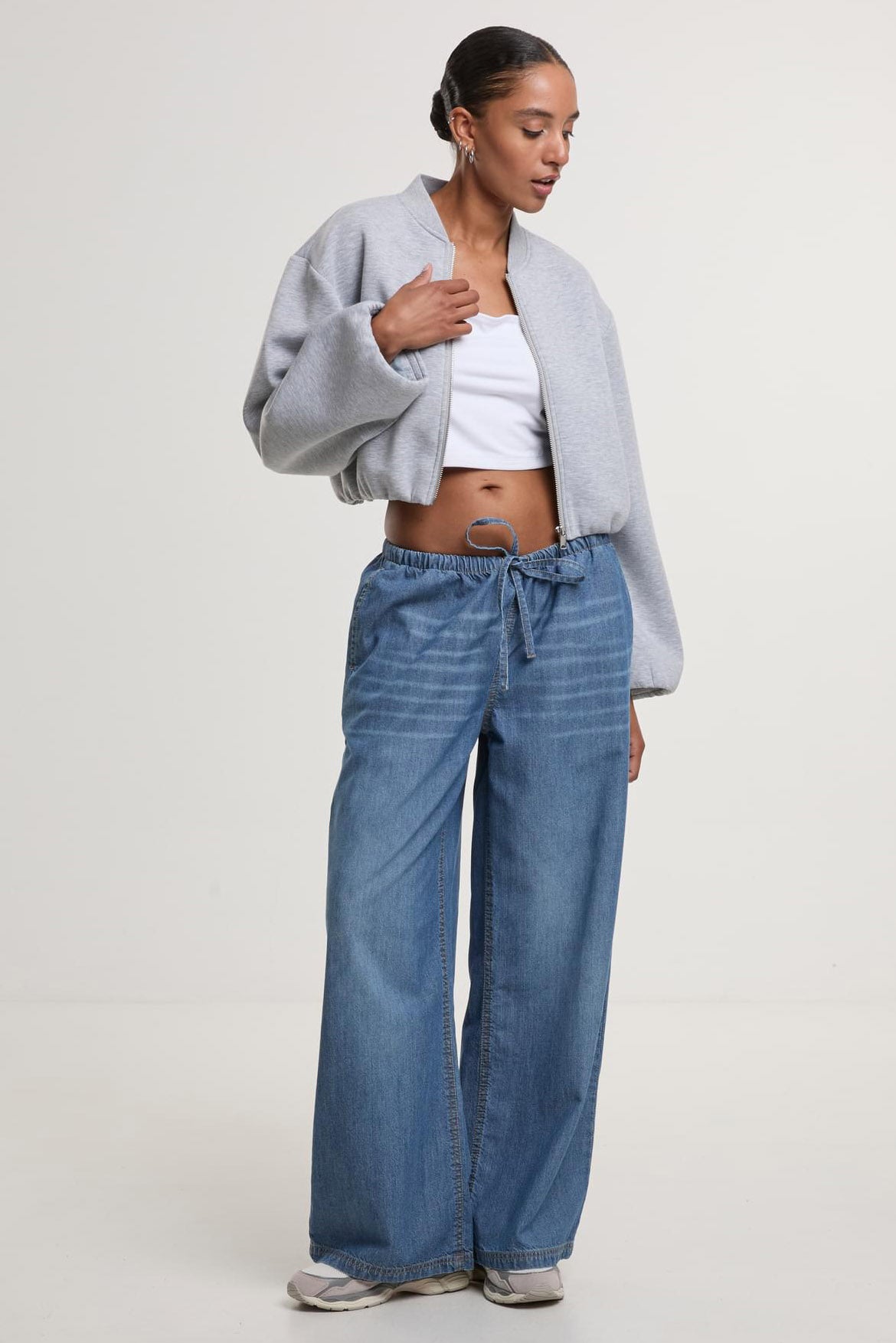 Giacca balloon oversize - Heathergrey
