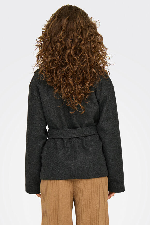 Augusta manteau court - Dark Grey Melange