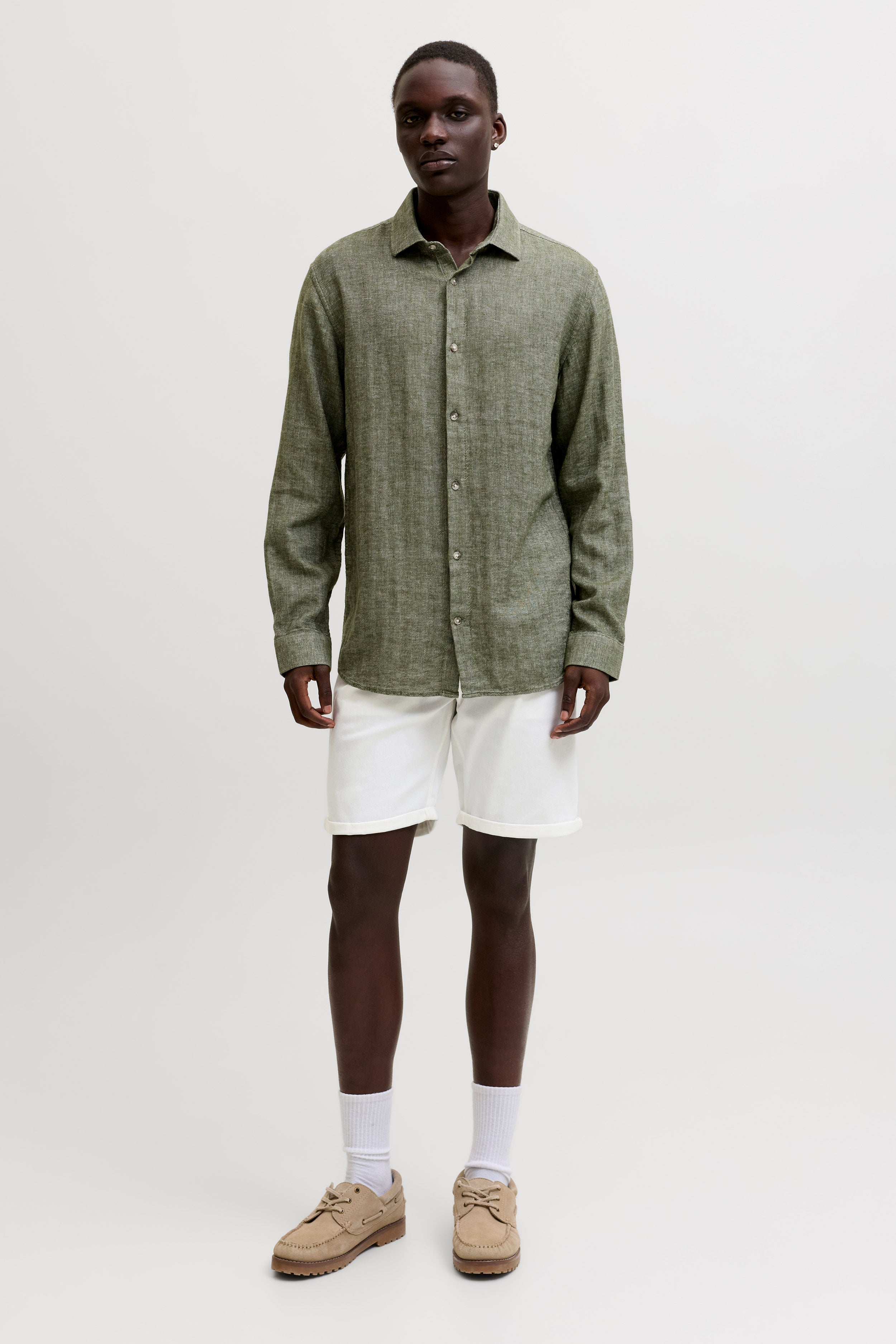 JSPTRICK Stoffshorts - White