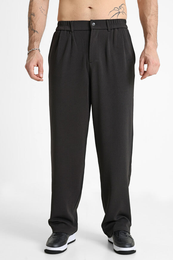 Hose aus Seersucker - Black