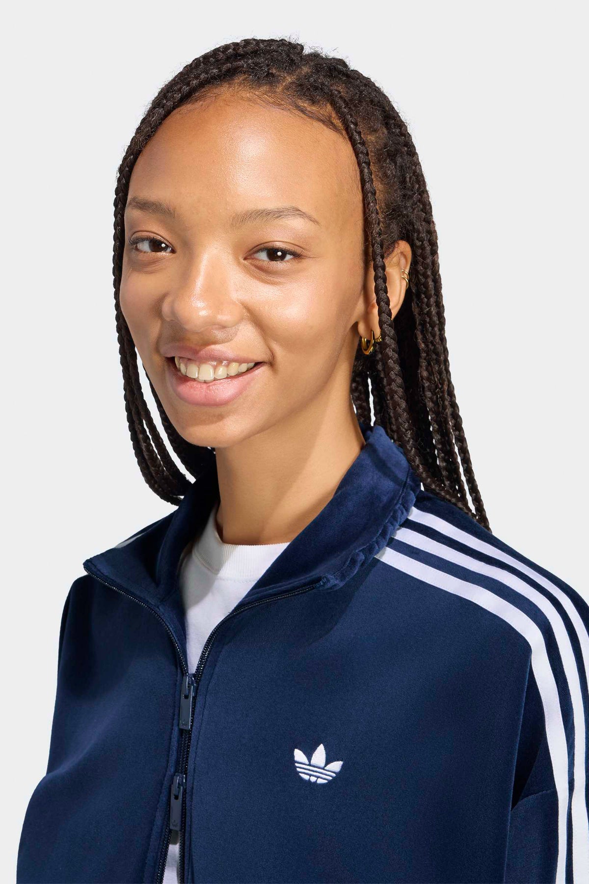 Samt Trainingsjacke - Collegiate Navy