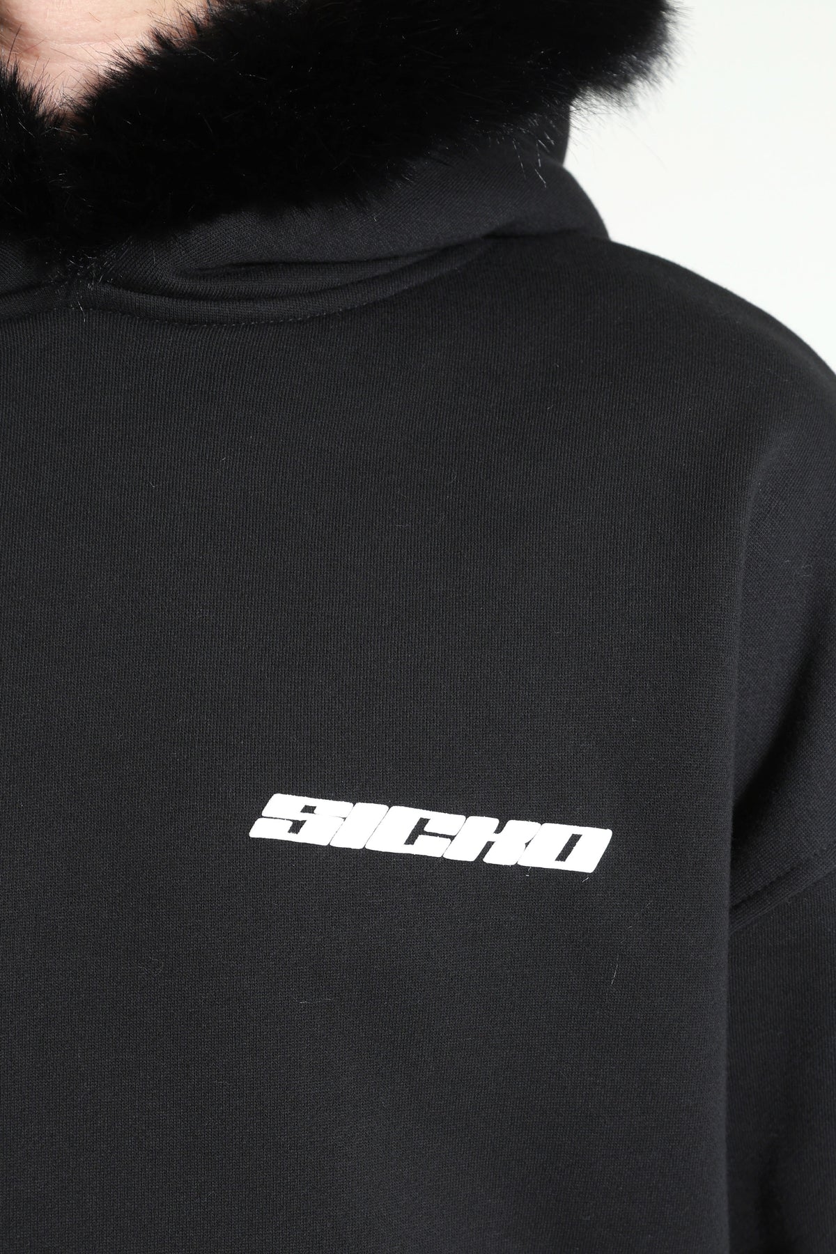 Kapuzensweatshirt - Schwarz + Weiss
