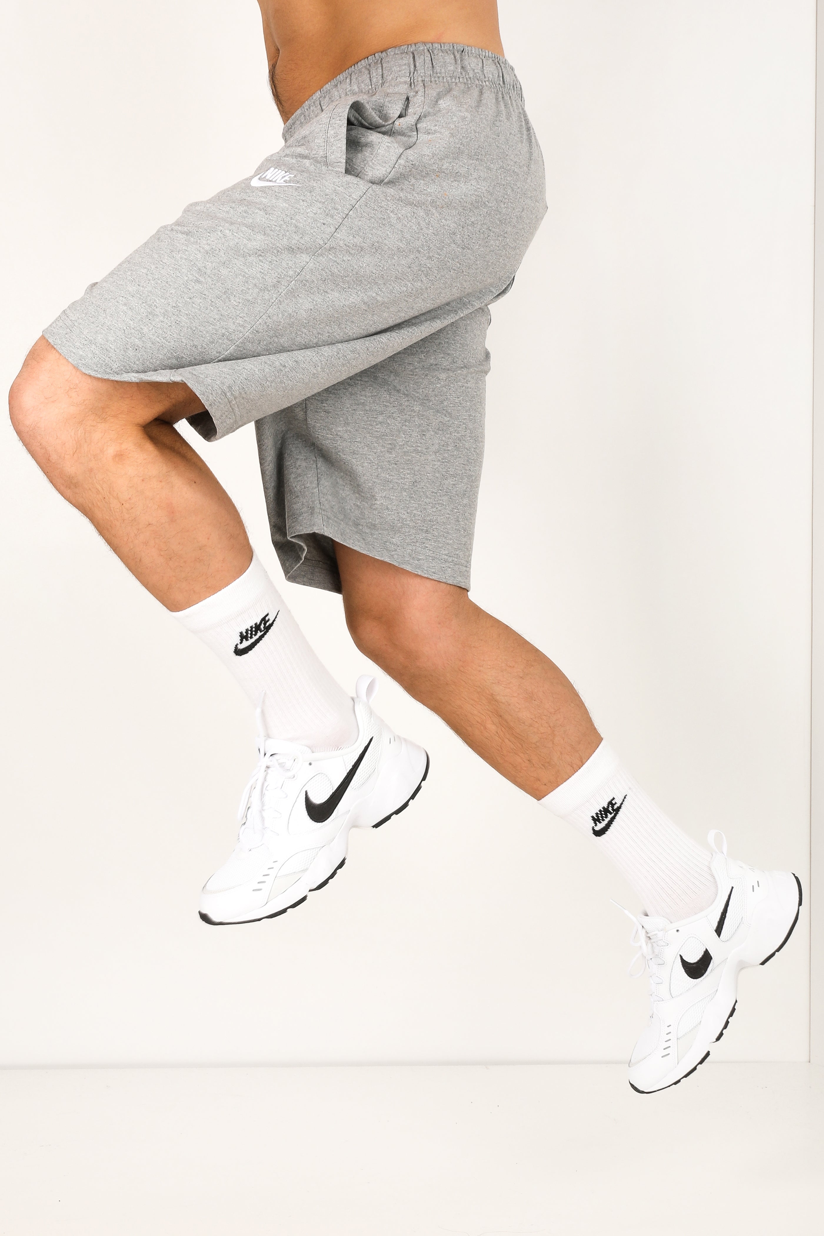 Sweatshorts - Hellgrau meliert