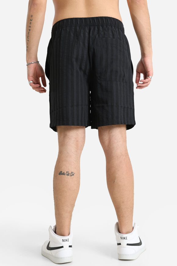 Pantaloncini in tessuto strutturato - nero