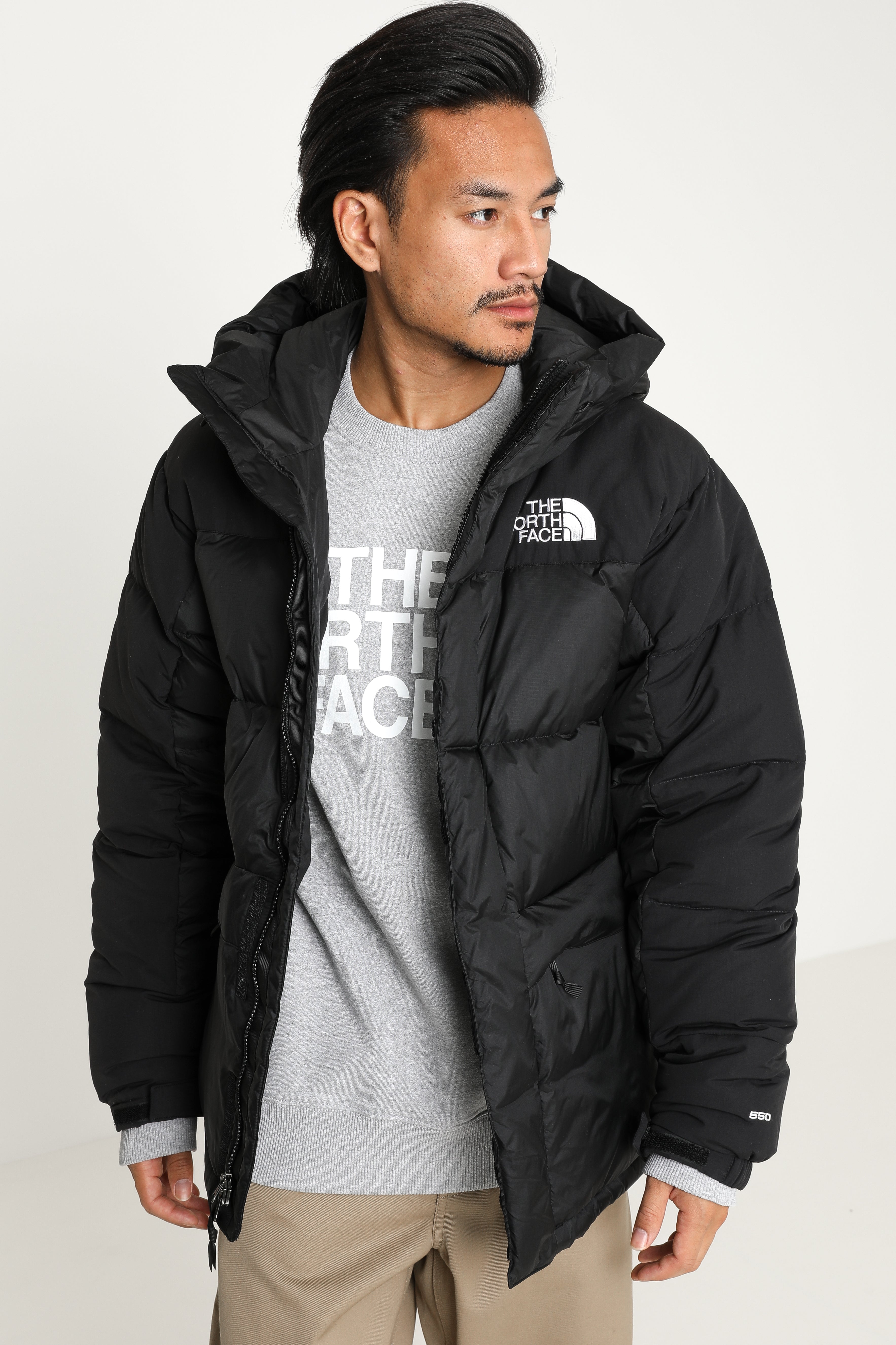 Puffer Daunenjacke - Schwarz + Weiss