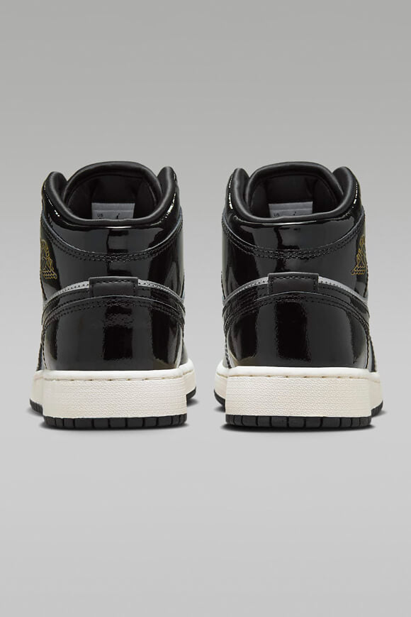 Air Jordan 1 Sneaker - Black + Metallic Silver + Metallic Gold