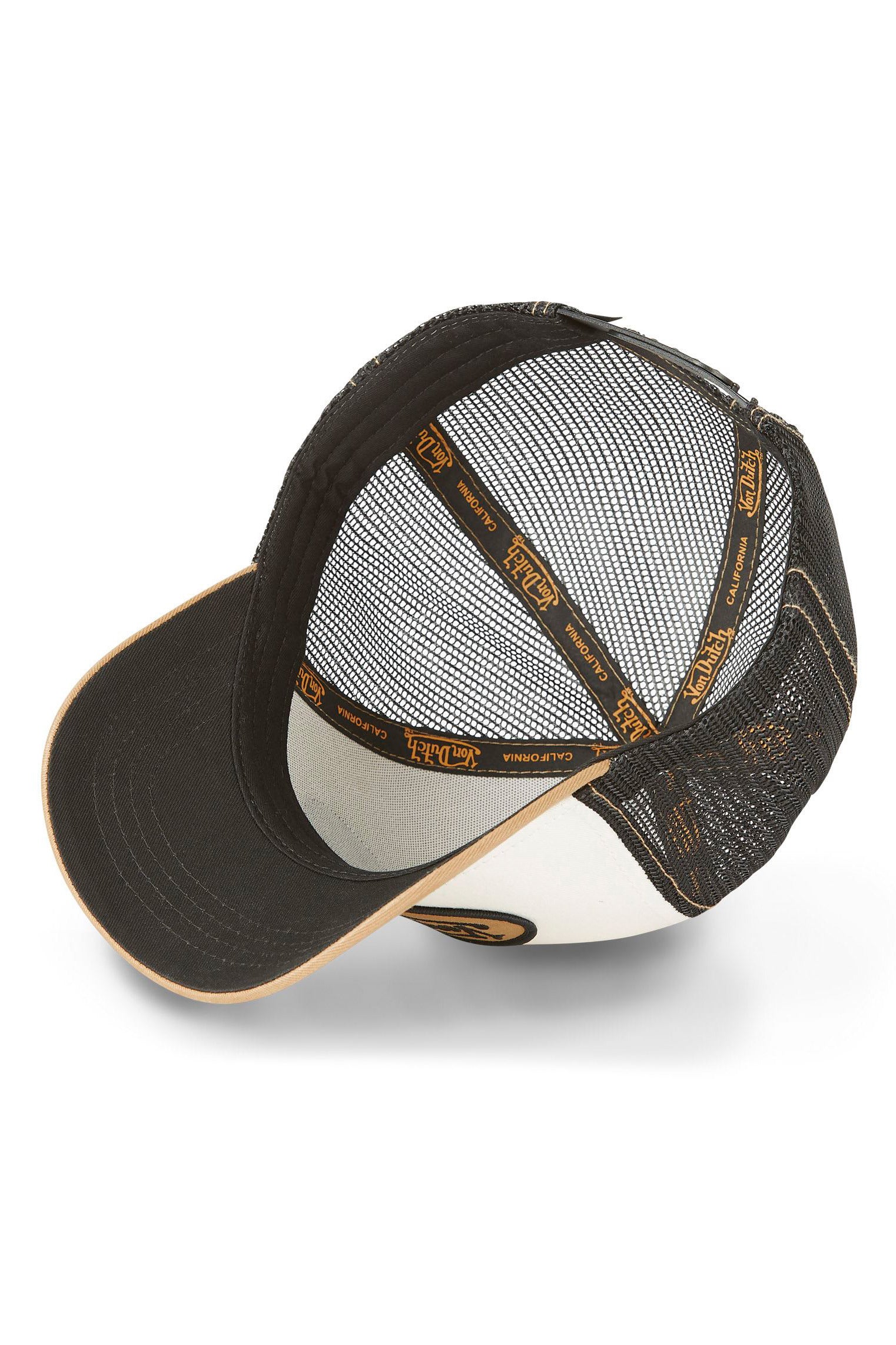 Trucker Cap / Snapback - White + Beige + Black