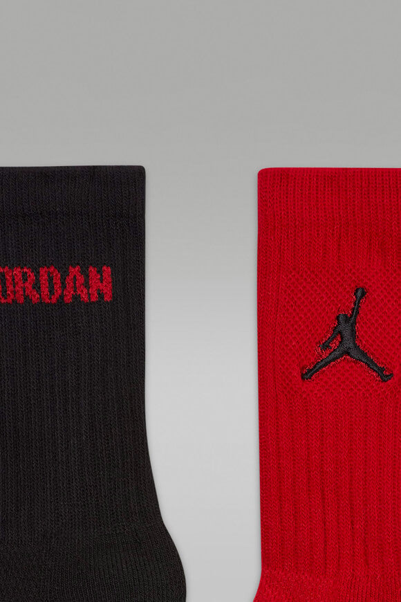 Sechserpack Socken - Black + Red + White + Dark Grey