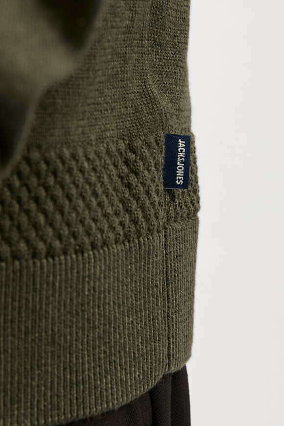 JPRBLUNOAH pull en tricot structuré - Olive Night