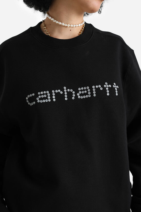 Rivet Script Sweatshirt - Black