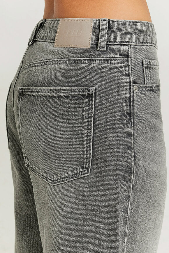 Denim shorts - Grey denim