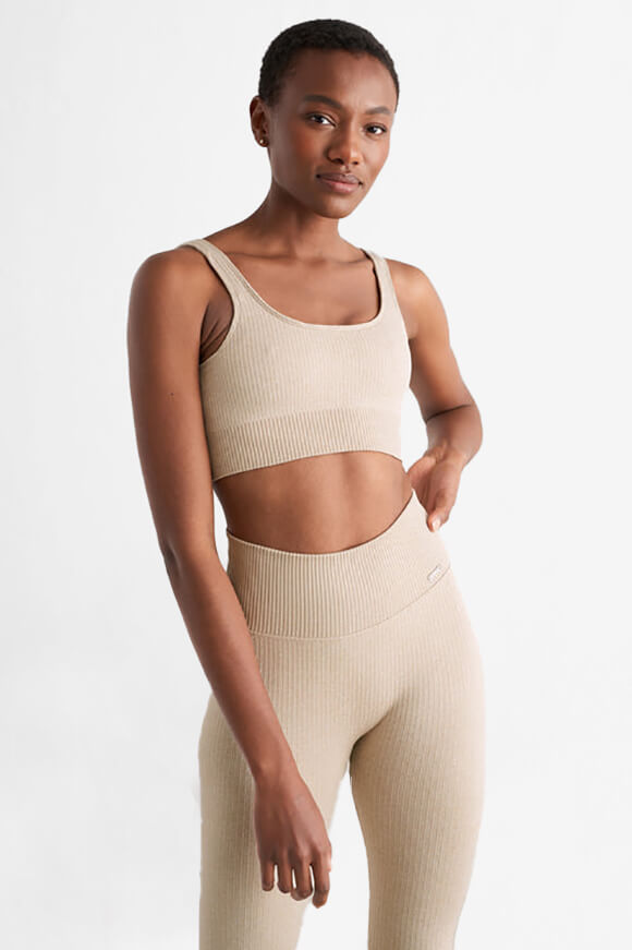 Seamless Sport-Bralette - Beige Heather