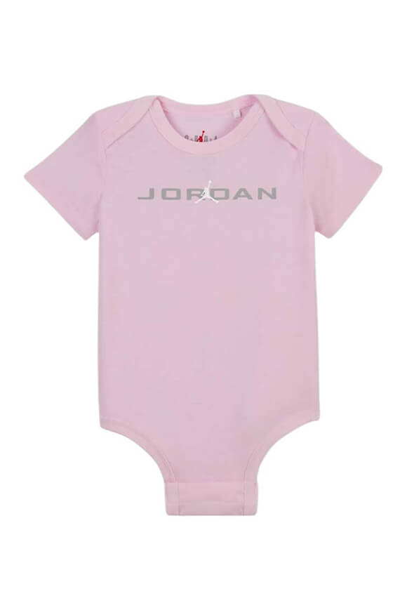 Lot de trois bodies pour bébé - Pink Foam + Grey Heather + White