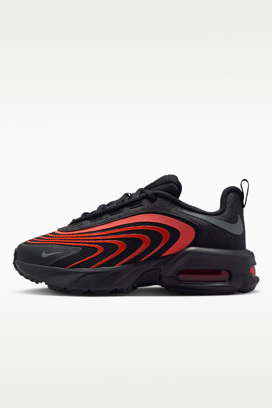 Air Max Fire Sneaker - Black + Smoke Grey + Picante Red