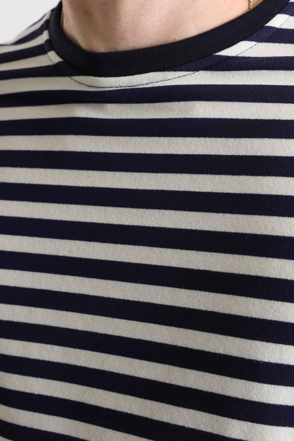 Langarmshirt - Offwhite + Navy