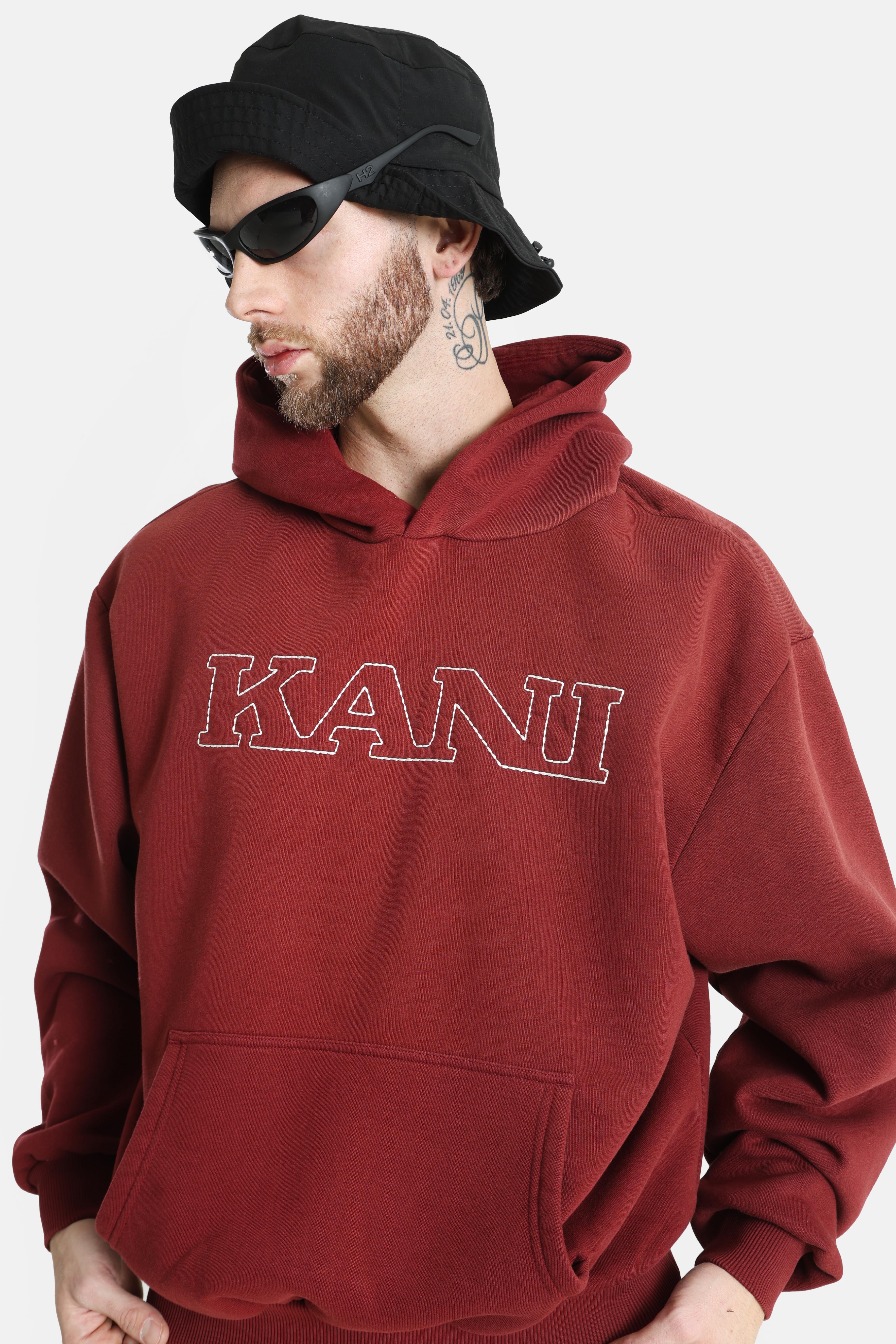 Hooded sweatshirt - Dark Red