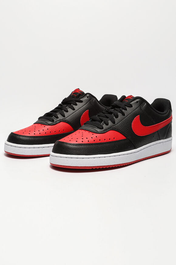 Court Vision Next Nature Sneaker - Black + University Red + White