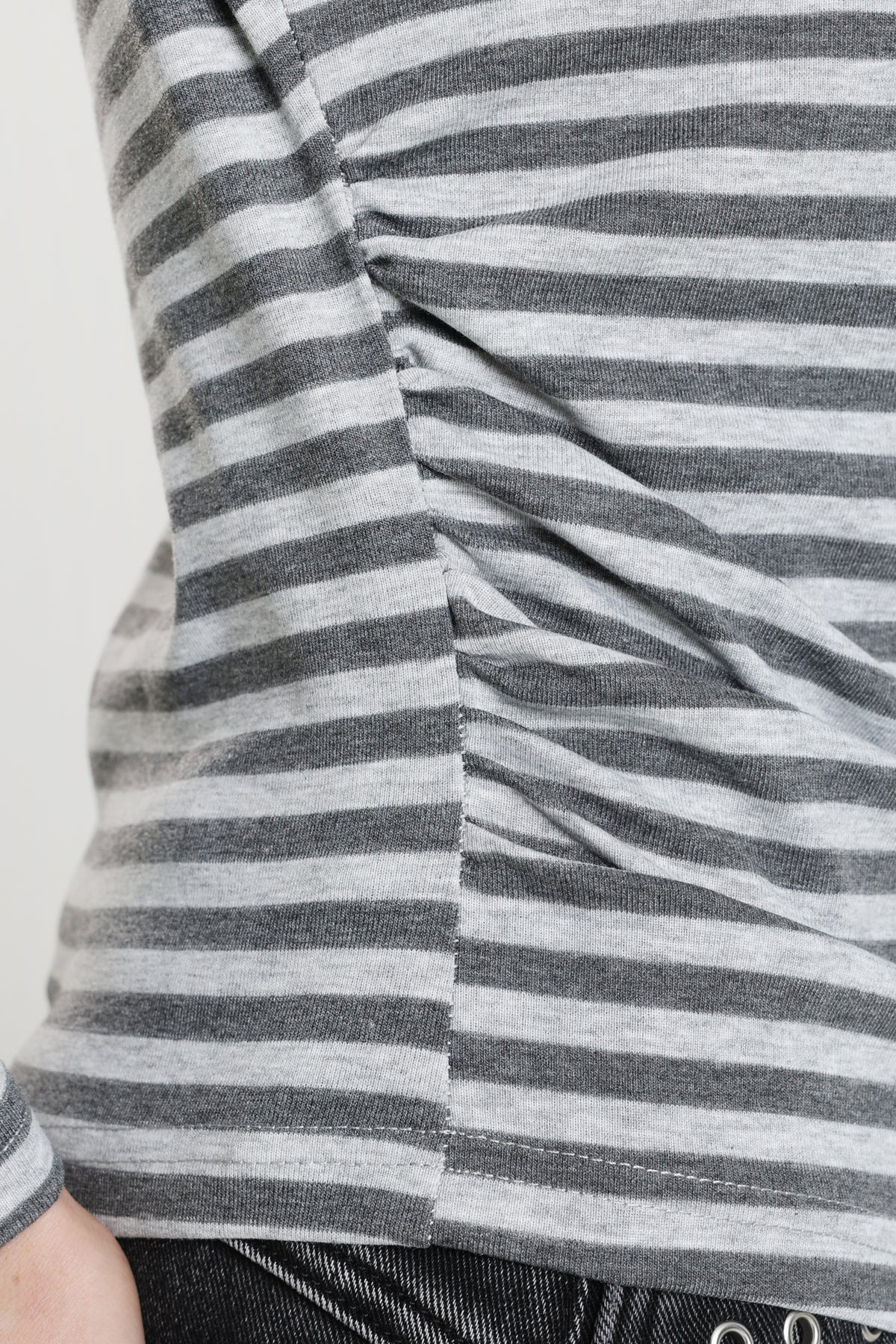 Camicia maniche lunghe - Grigio mélange chiaro + Grigio mélange scuro
