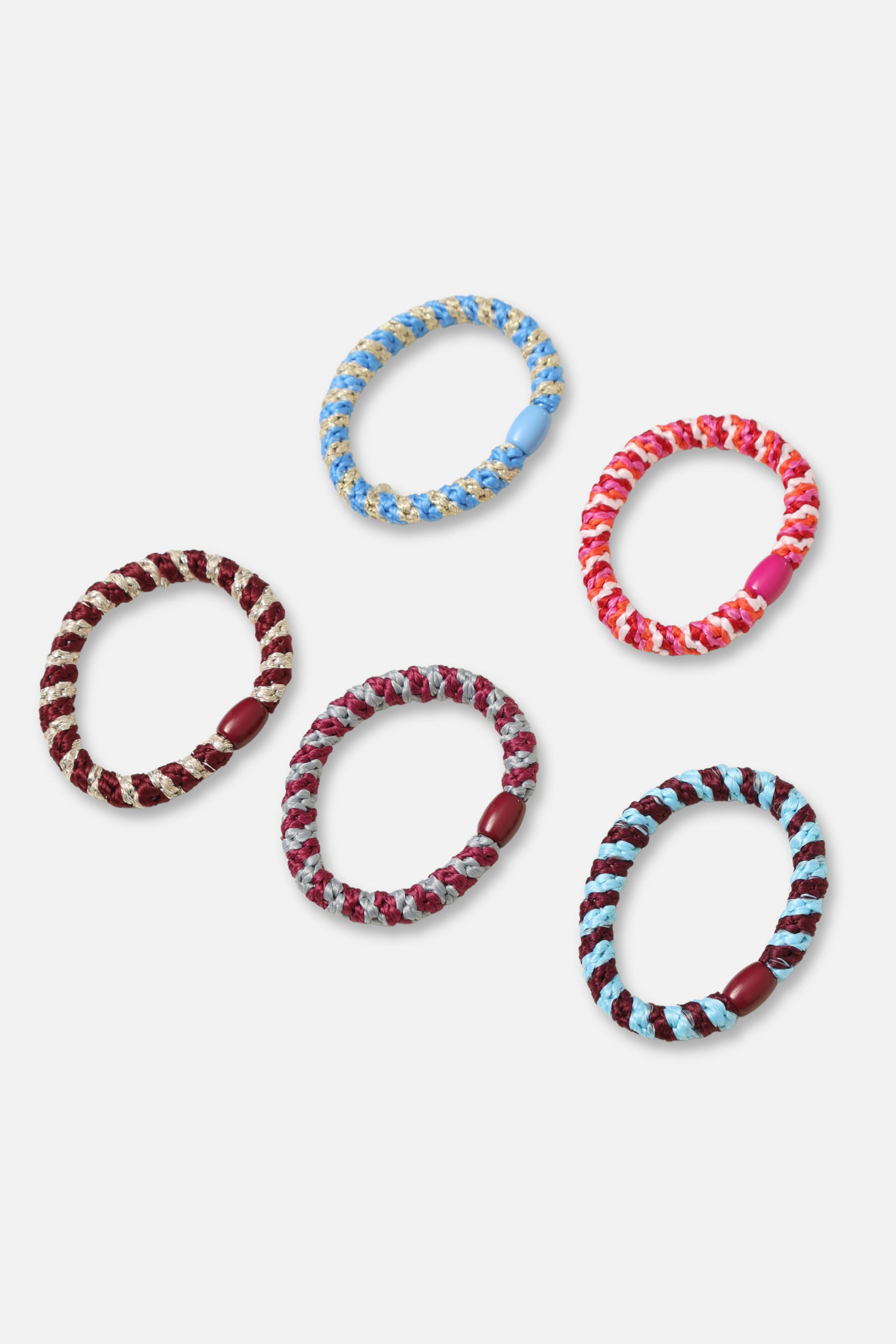 Fünferpack Haargummis - Multicolor