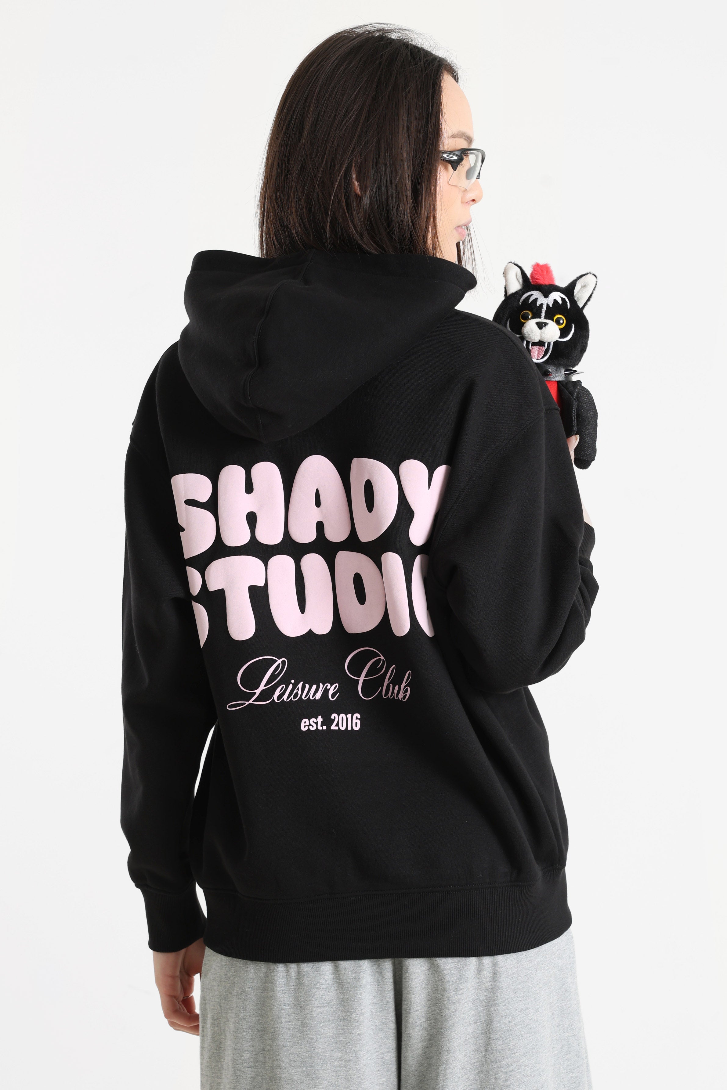 Kapuzensweatshirt - Schwarz