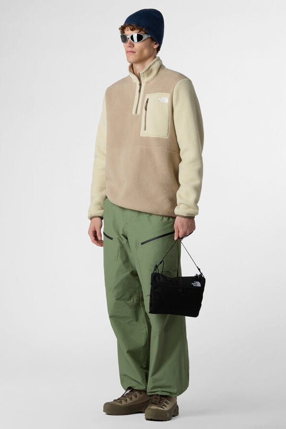 Maglione in pile Yumiori - Grigio fungo + ghiaia + marrone moka