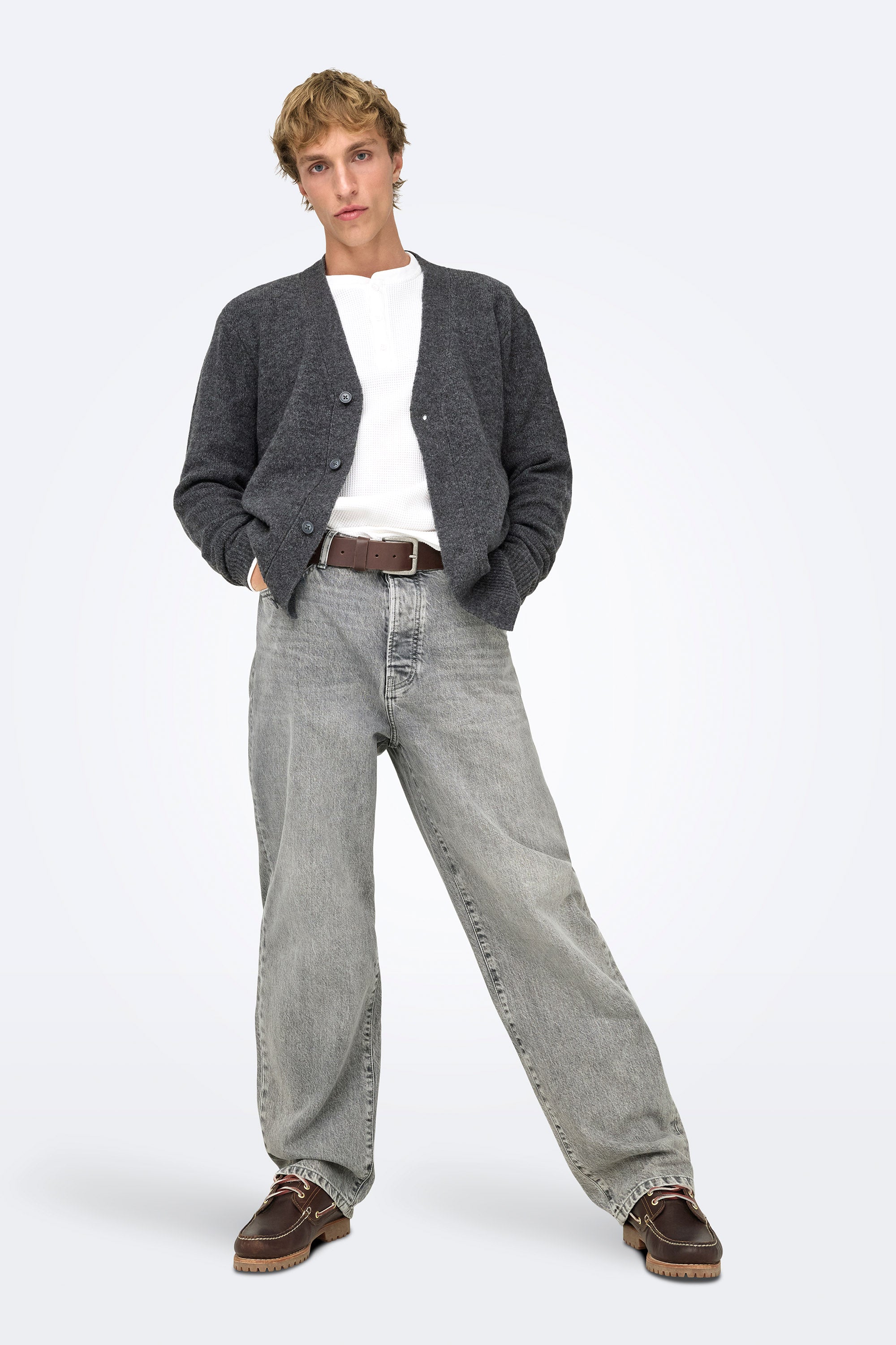 Jeans ONSFADE fit loose L32 - Medium Grey Denim