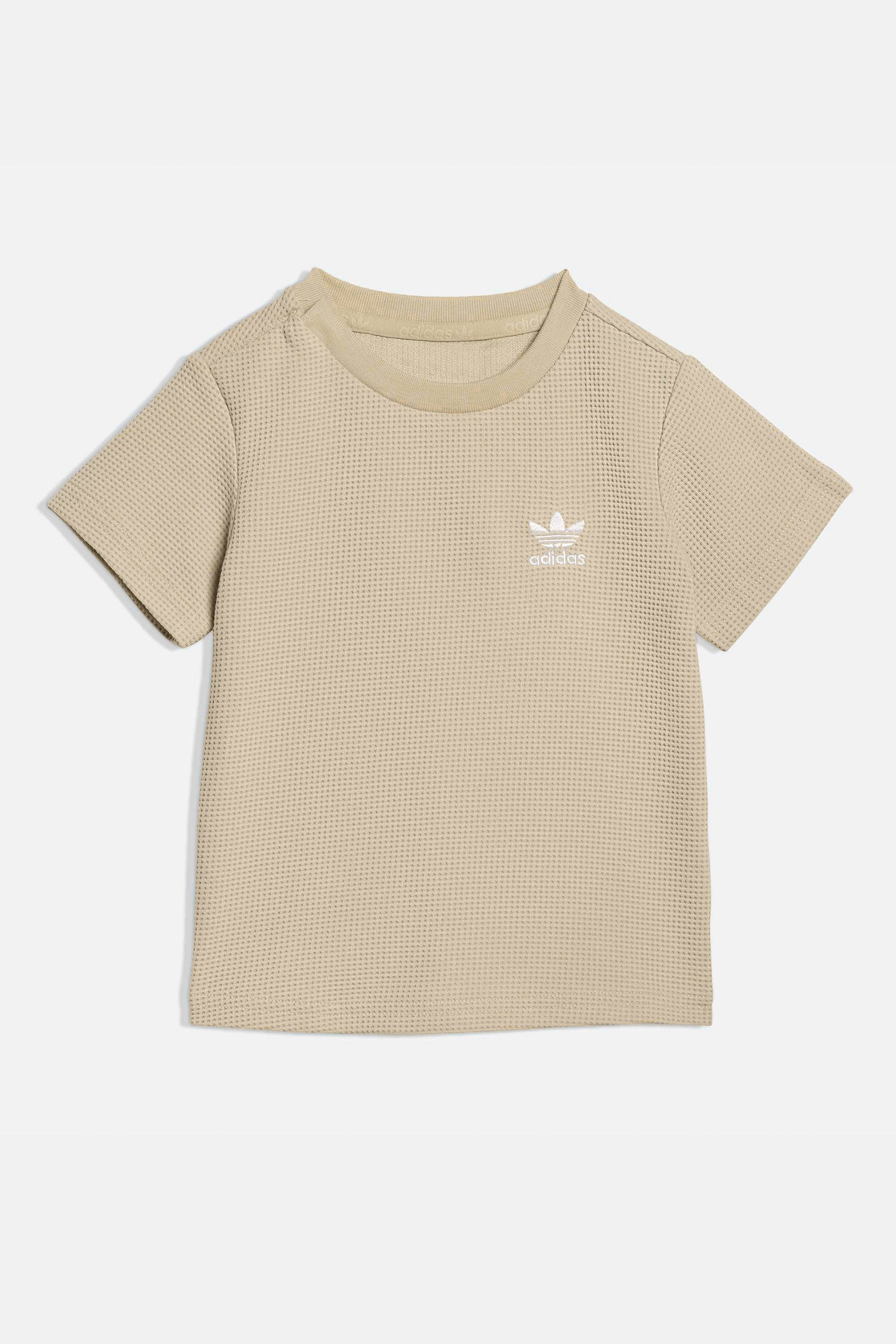 Baby-Set mit Waffelstruktur - Stone Khaki