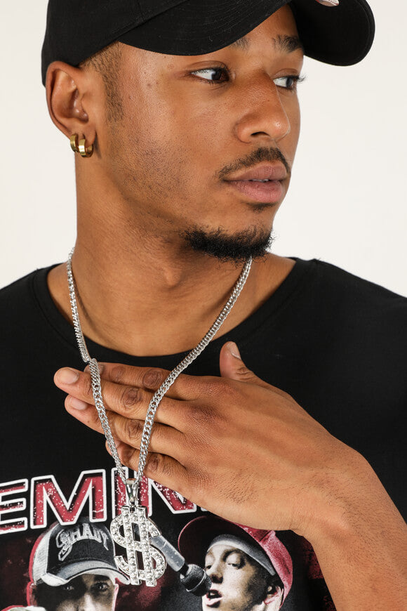 Curb chain necklace - Silver