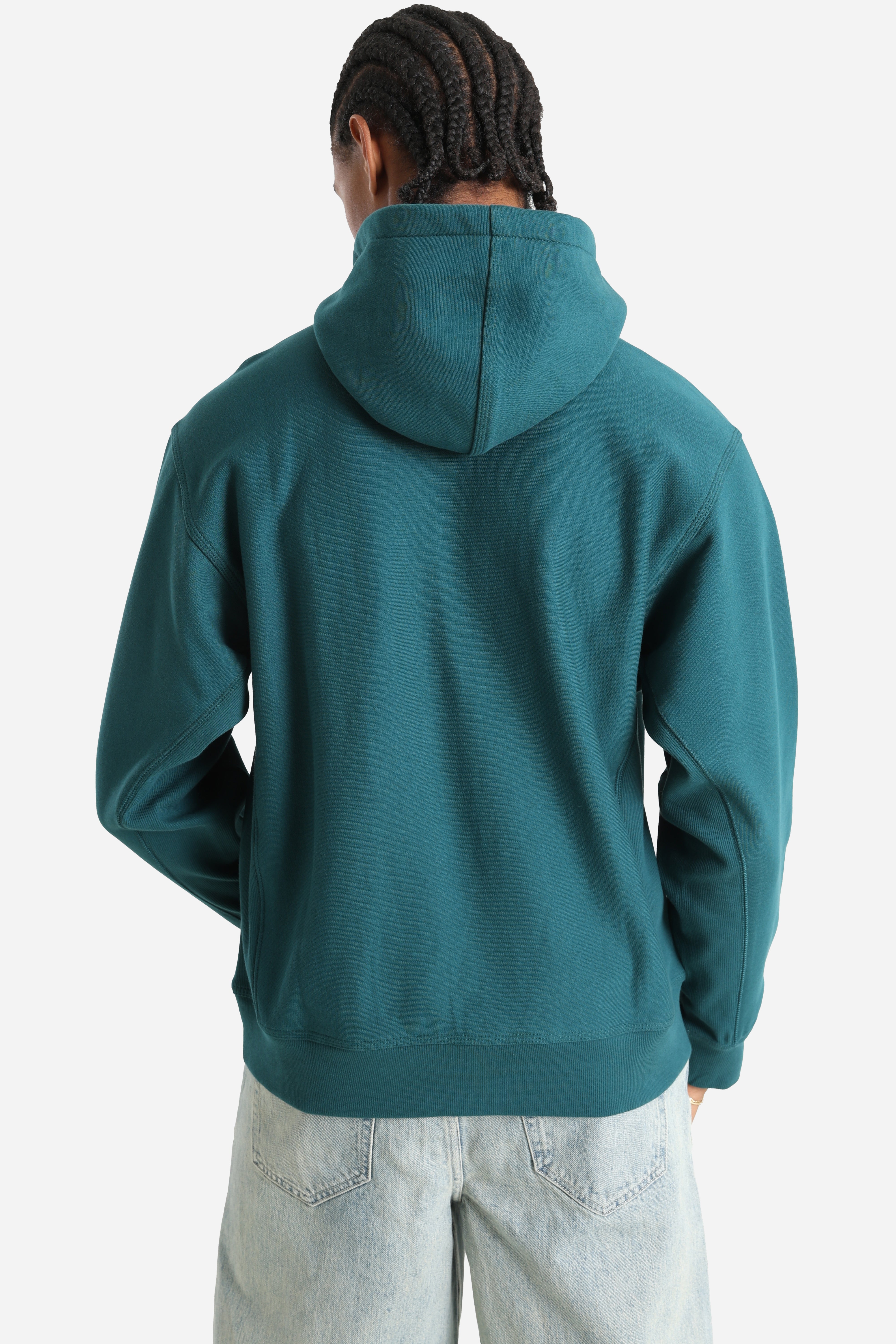 American Script oversized hooded sweatshirt - Malachite