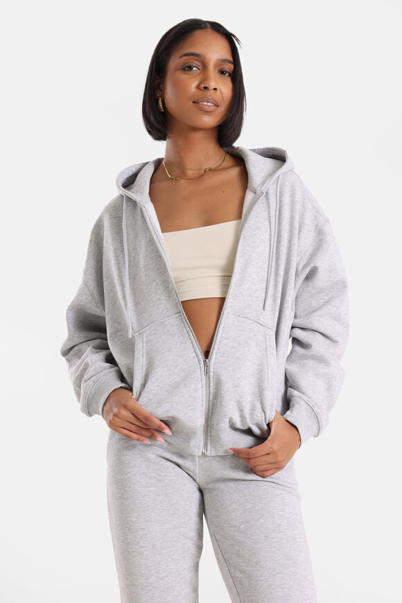 Sweat à capuche - Gris chiné