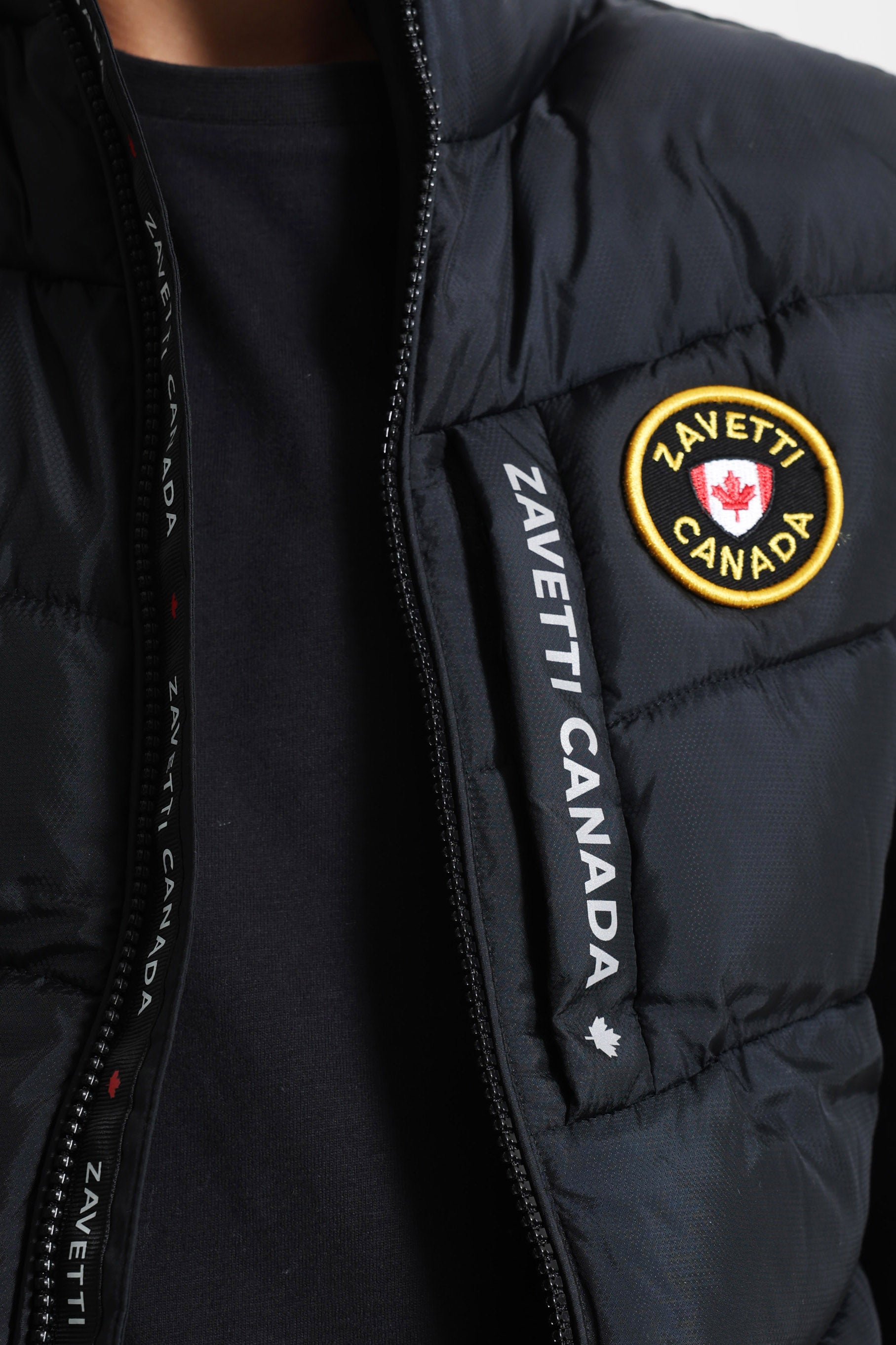 Fallonino 2.0 Gilet ibrido trapuntato - Black