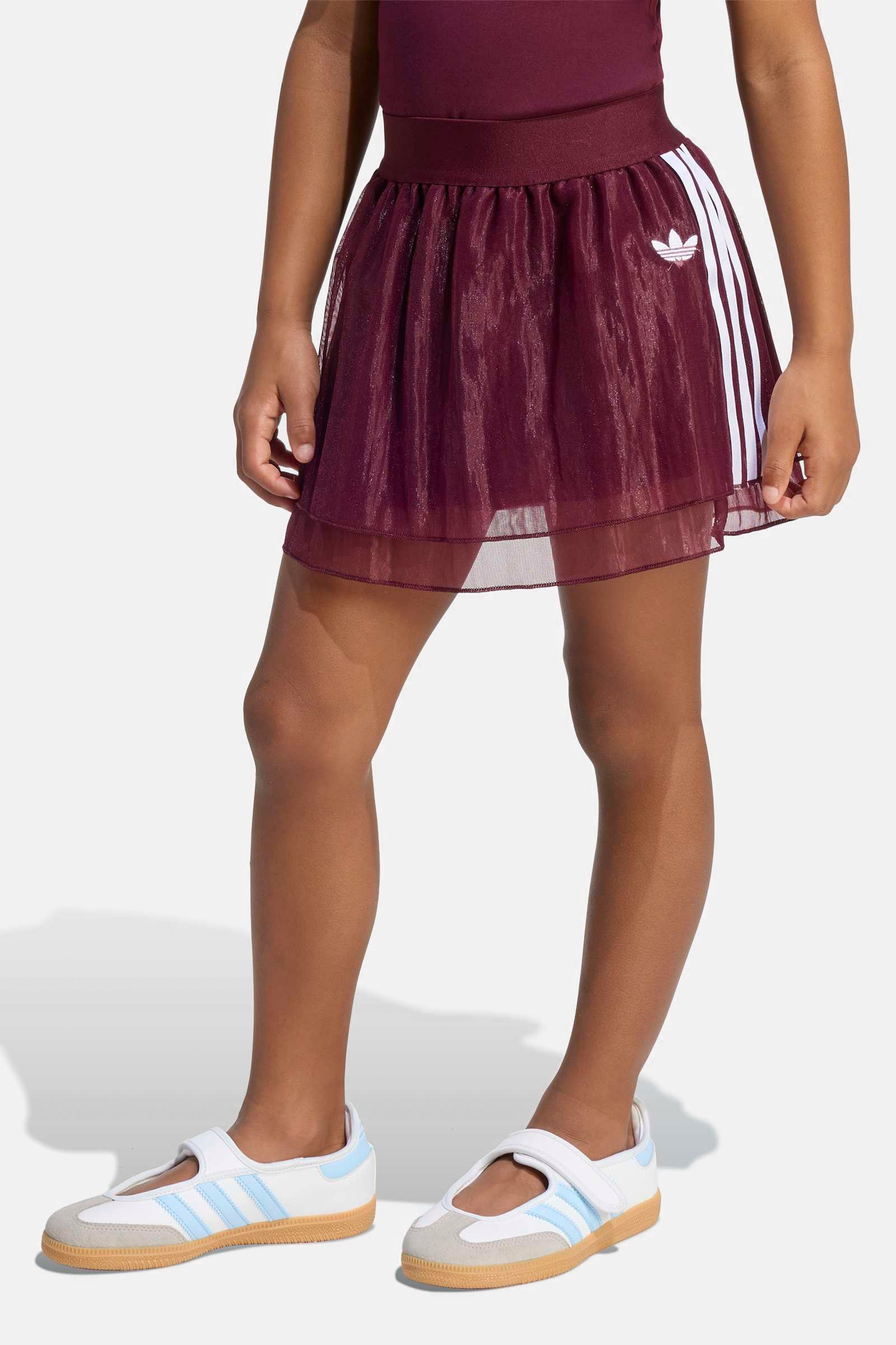 Kids Mesh Minirock - Maroon