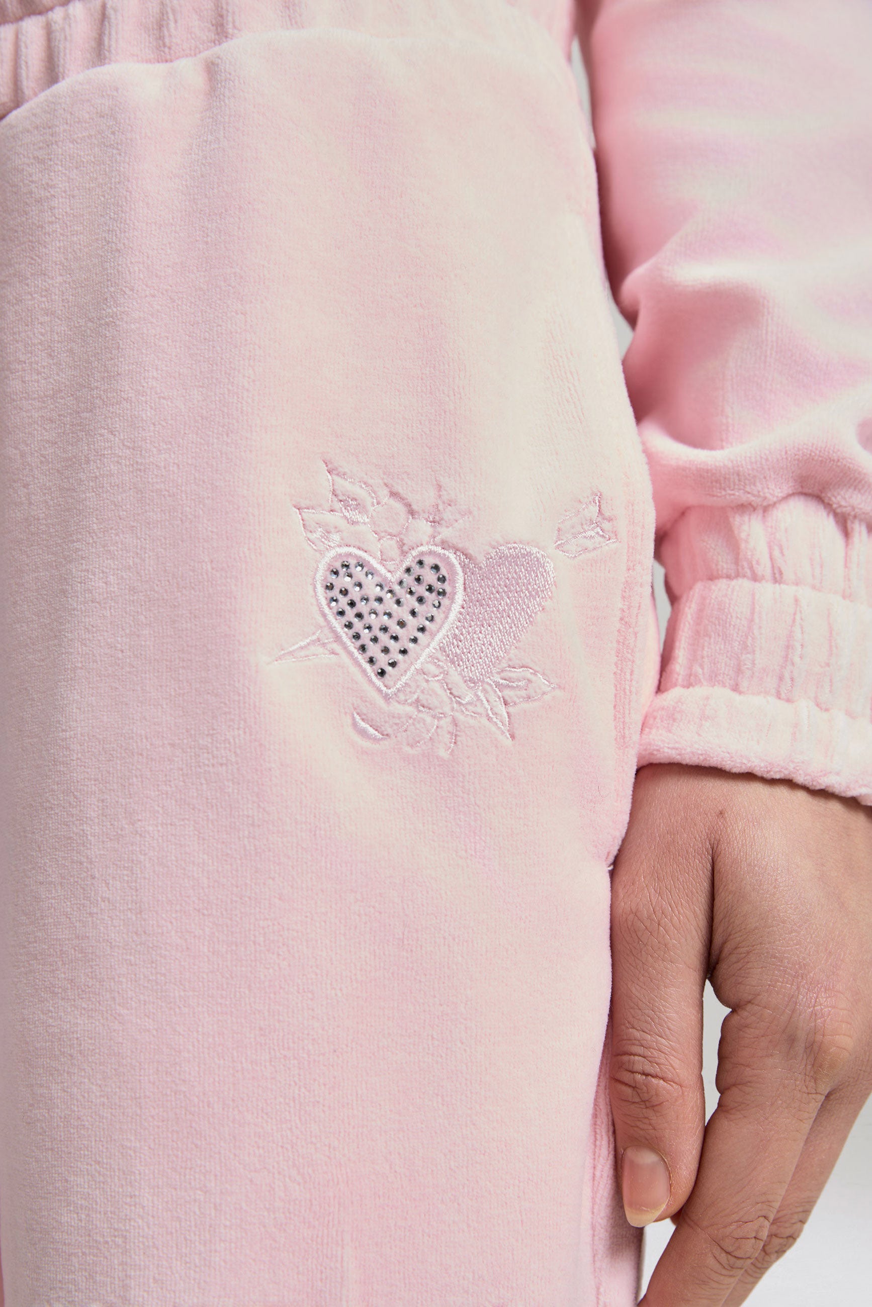 Pantalon flare en velours - Pink