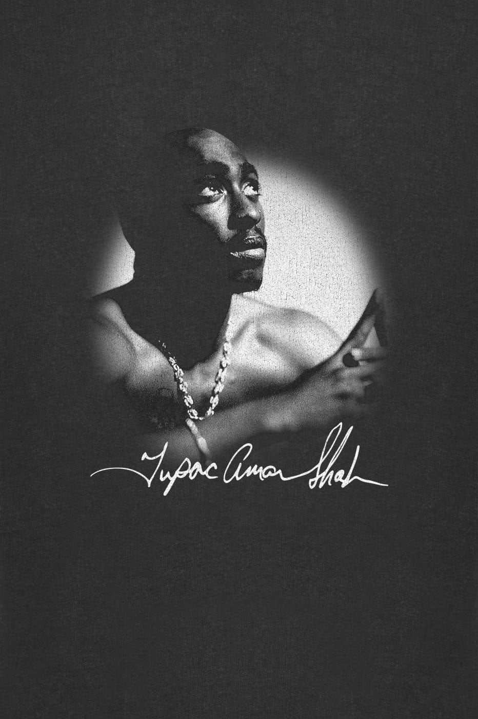 2Pac Spotlight Vintage Oversize T-Shirt - Black