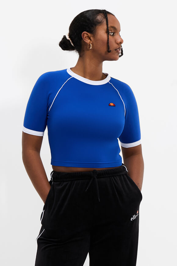 T-shirt Chevalier Crop - Blue