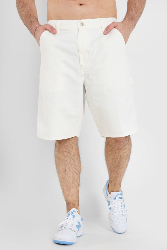 Single Knee Jeansshorts - Wax Stone Washed