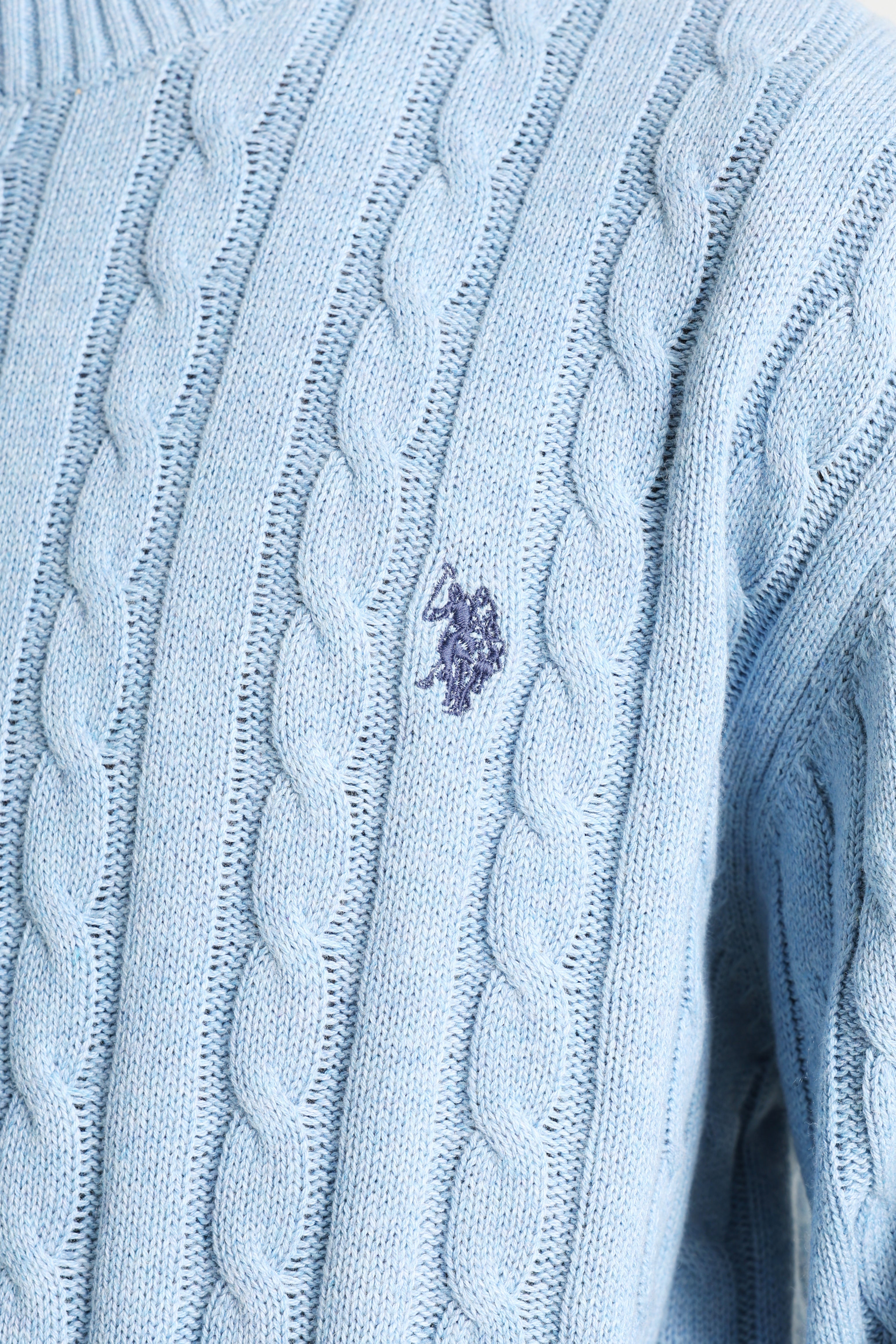 Maglione Bert in maglia - Light Blue Heather