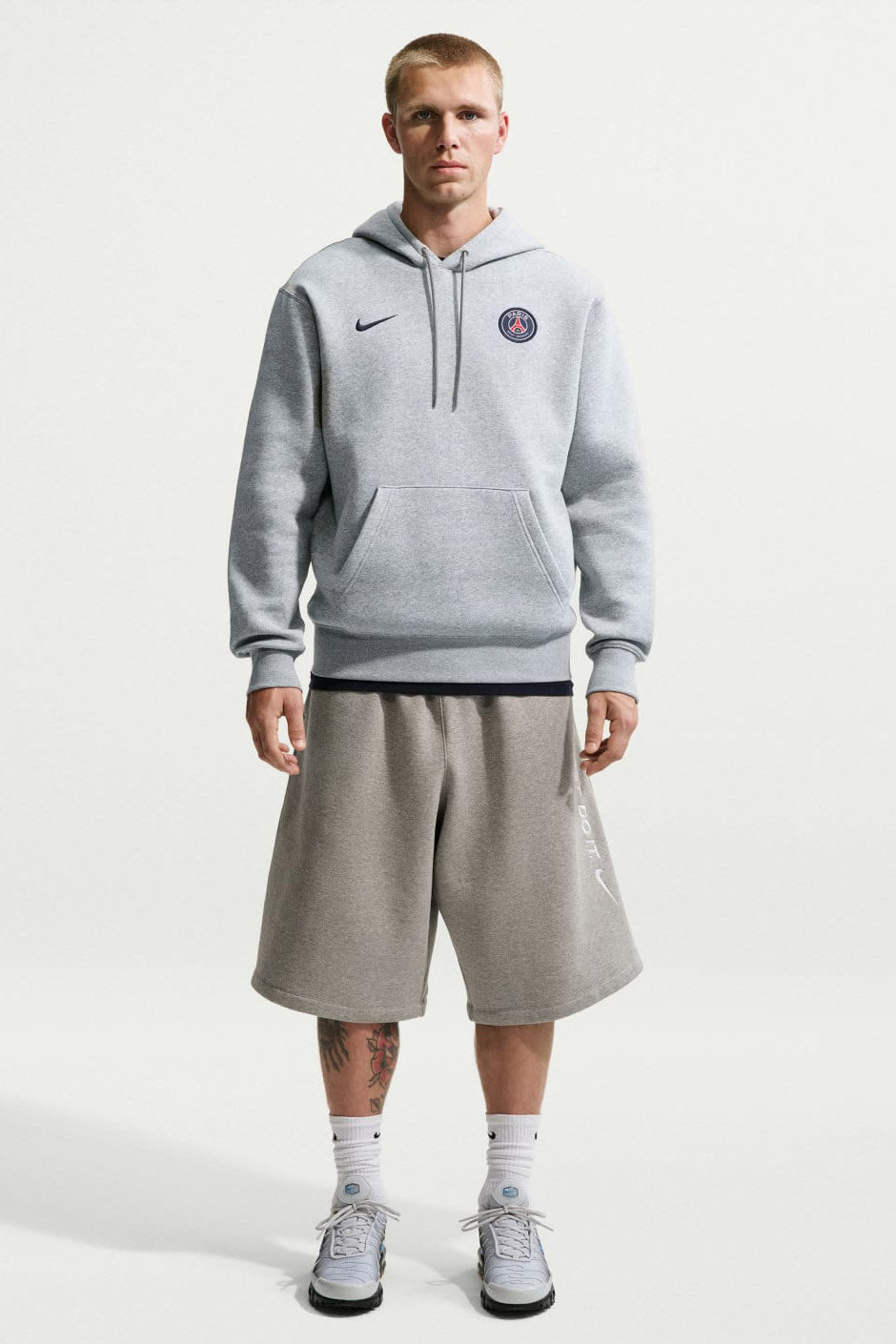 Paris Saint-Germain Kapuzensweatshirt - Dark Grey Heather