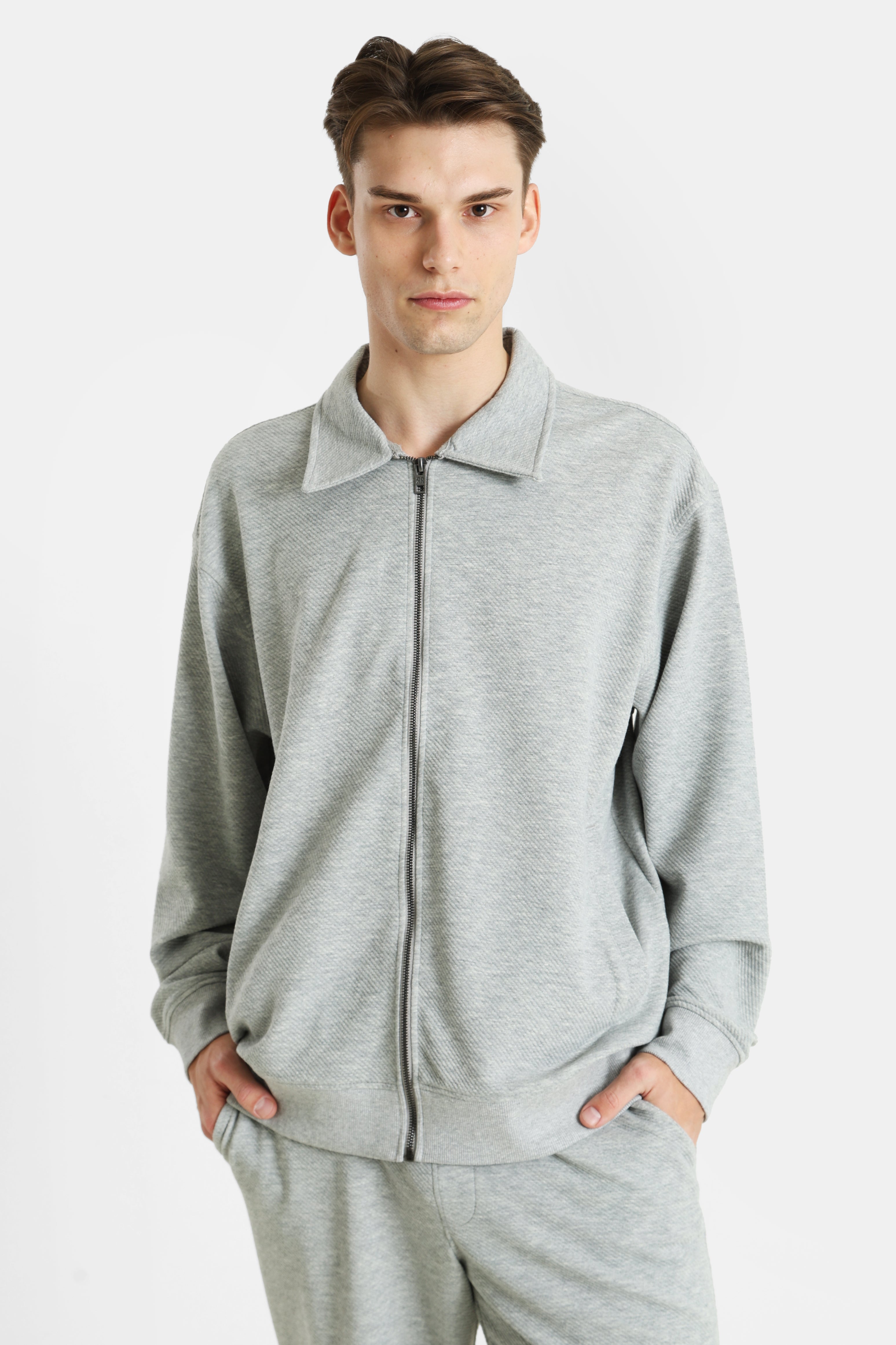 RRLEE Veste de survêtement - Light Grey Melange