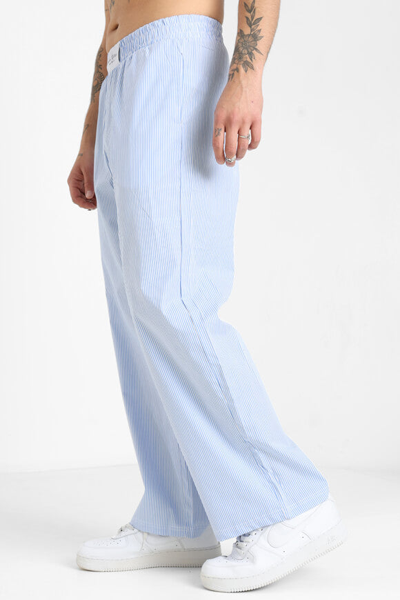 Pantalon en tissu - Light Blue + White