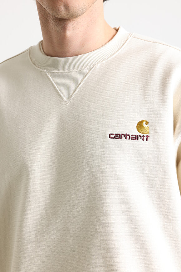 American Script Oversize Sweatshirt - Natural