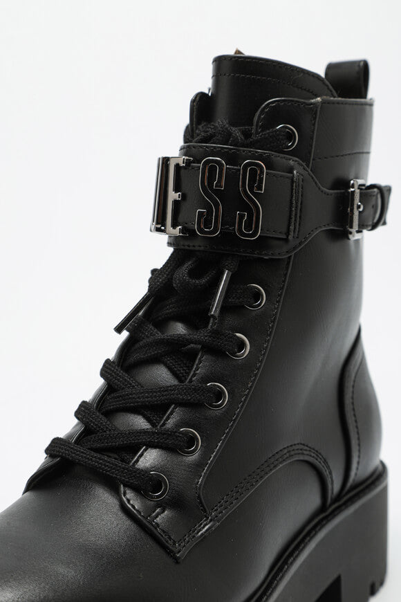 Vaires Plateau Schnürstiefelette - Black