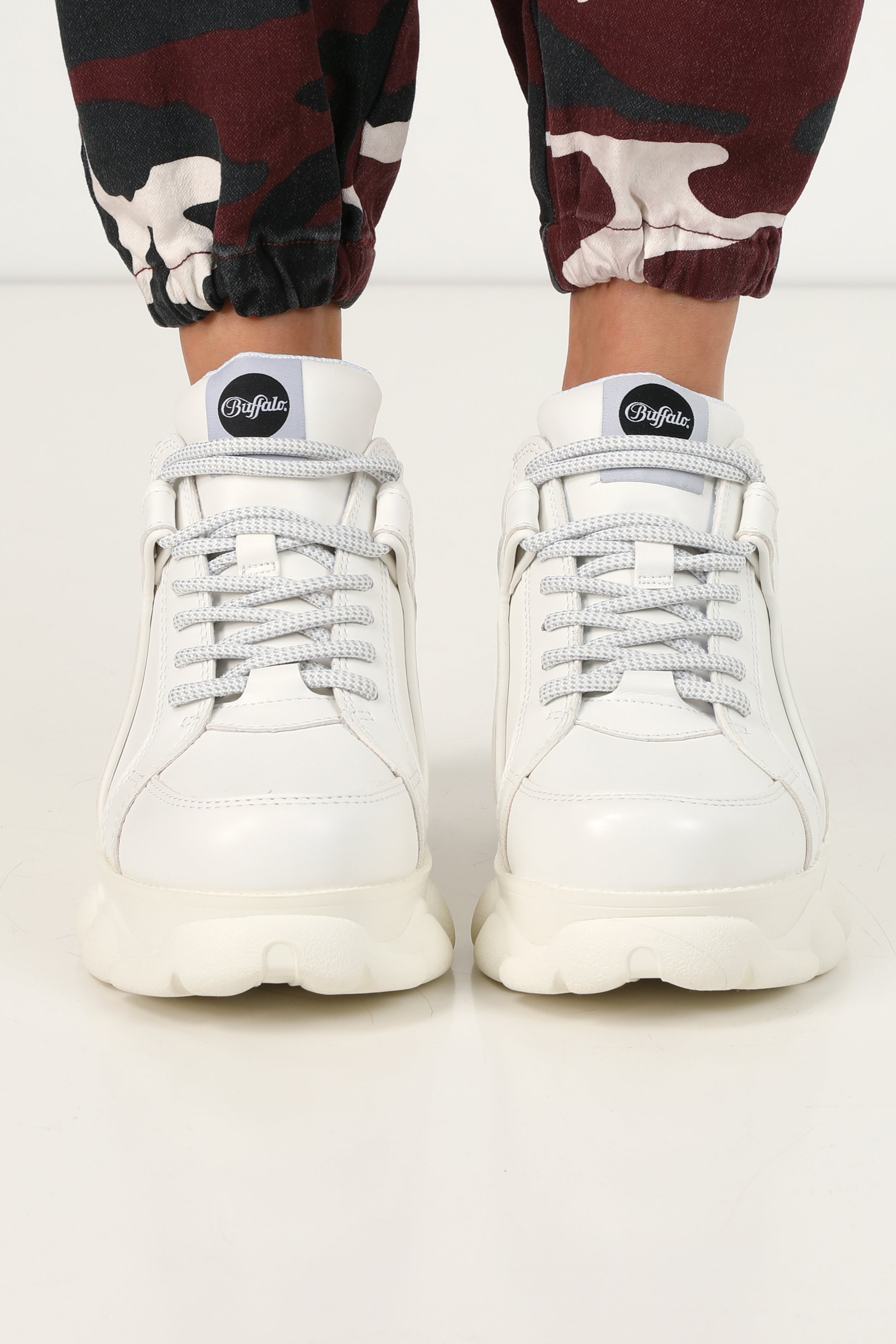 Baskets à plateforme - Blanc cassé